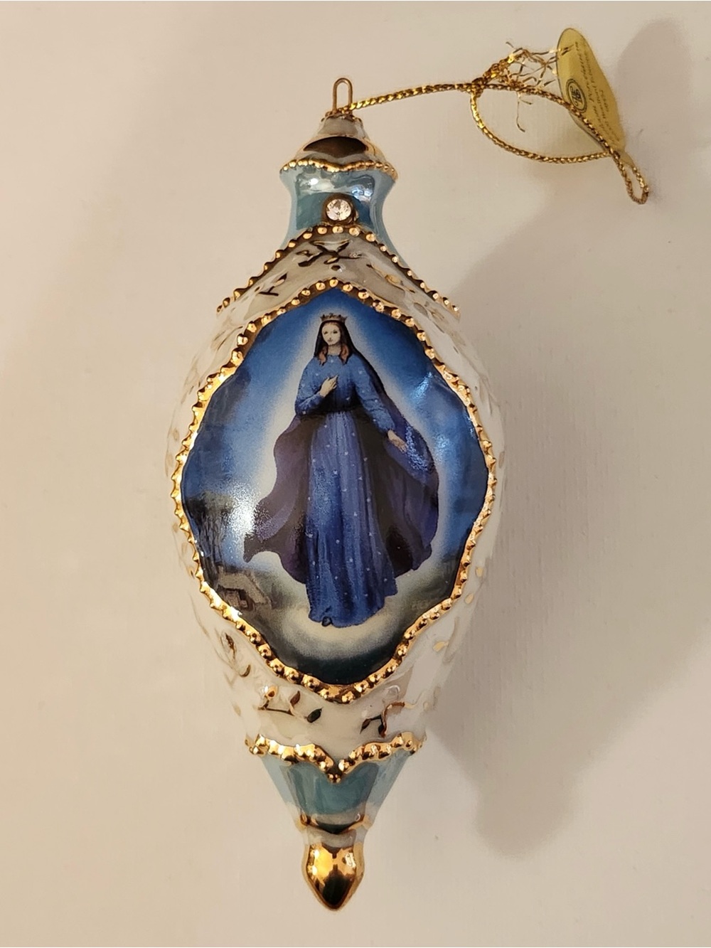 Our Lady of Hope Ornament Visions of Mary Bradford Editions 2000#68452 Rare